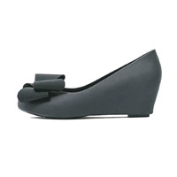 Sunnydaysweety黑色PVC Wedge Shoes $280（C）