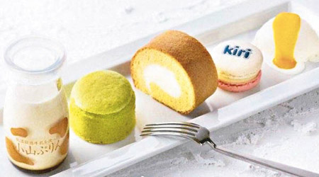 Kiri Café採用招牌的忌廉芝士炮製蛋糕、馬卡龍及布甸，入口又香又滑。