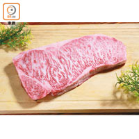 日本和牛中推介飛驒和牛，其西冷油花達65%，入口甘香細滑。