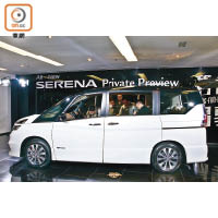 新Serena車長3,240mm，令三排乘客均享充裕的車廂空間。