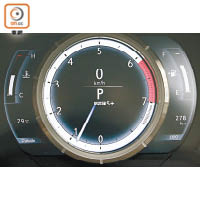 從LFA超跑移植過來的活動式儀錶板，可按駕駛者喜好左右移動，讀取不同行車資訊。