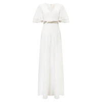 Phase Eight白色銀線刺繡裝飾長裙 未定價（A）