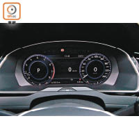 錶板採用數碼顯示屏，可提供豐富的行車資訊。