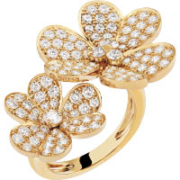 Van Cleef & Arpels Frivole Between The Finger Ring黃K金及鑽石指間戒 $15.2萬 （D）