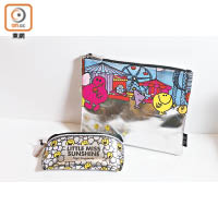 店舖引入不少Mr. Men Little Miss產品，包括多用途袋及眼鏡袋。$180/件