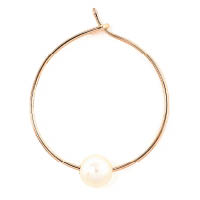 ASHERALI KNOPFER鍍金×人造珍珠大圈耳環 $2,379（B）