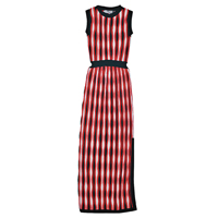 Sportmax紅×黑色間紋連身長裙 $8,980（C）