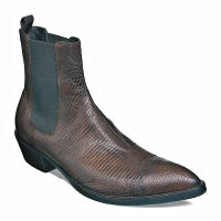 Berluti啡色蜥蝪皮短靴 $55,500（A）
