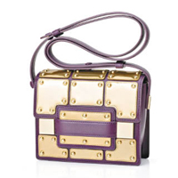 Madame Mini金×紫色手袋 $30,700