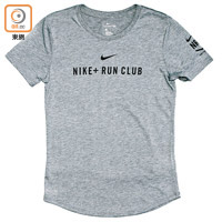 Nike+ Run Club灰色英文字樣Tee 未定價（A）