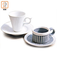 從日本引入的陶器茶杯，設計簡約，質感原始。$329~$741