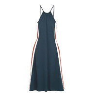 GANNI深藍×紅白色條紋吊帶裙 $1,490（C）