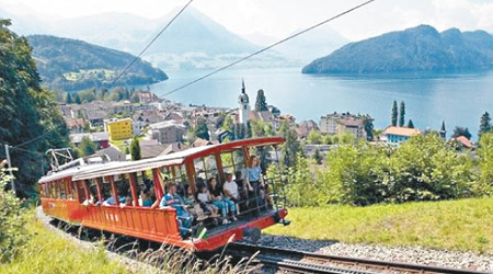 歐洲「德國、法國、瑞士」8天團會暢遊瑞士盧塞恩湖（Lake Lucerne）等優美景點。