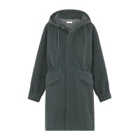 A.P.C.黑色連帽長褸 $6,500（B）