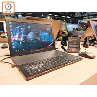 ROG Zephyrus筆電內置Core i7處理器、512GB SSD及120Hz刷新率屏幕，並首次搭載GeForce GTX 1080 Max-Q顯示卡。