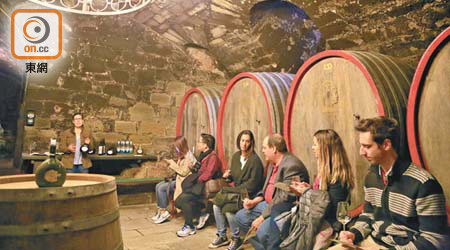 深入Furstlich Castell’sches Domanenamt的酒窖，發現牆上長滿因葡萄酒而生的苔蘚，可見其悠久歷史。