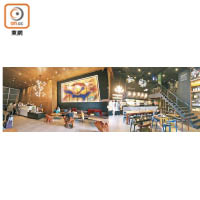 整間酒店包括大堂和Cafe，都融入了時尚氣息。