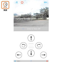 利用Wi-Fi連接《AirSelfie》手機App，可預覽畫面及傳送影像。