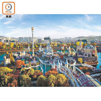韓國樂天世界擁有大量刺激好玩的遊樂設施。