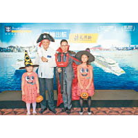 「鼎爺」（左二）將於海洋贊禮號10月22日的5晚沖繩之旅舉行「飲食與人生」Talk Show。