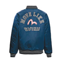 EVISU×CHAMPION深藍色Baseball Jacket $2,399（A）