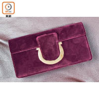 Salvatore Ferragamo THALIA紫紅色Clutch Bag $8,300（A）