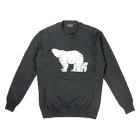 CLOT黑色北極熊圖案針織上衣 $1,580（A）