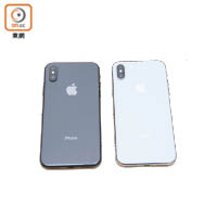 iPhone X備有太空灰及銀色選擇，機背1,200萬像素鏡頭支援廣角及長焦距。