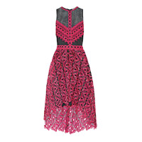 JONATHAN SIMKHAI紅色喱士連身裙 原價：$10,530 45折：$4,738（A）