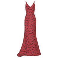 J.MENDEL紅色刺繡長裙 原價：$27,984 35折：$9,794（A）
