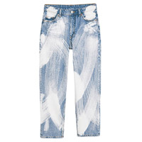Monki洗水藍油漆牛仔褲 $450（A）