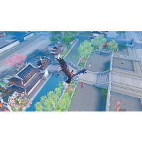 玩家能於空中遊覽洛陽城、蘇州城等名城古鎮。