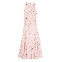 Kate Spade粉紅色星星刺繡雪紡連身裙 $6,000（A）