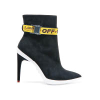 OFF-WHITE黑色麖皮Ankle Boots $3,731 （J）