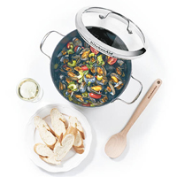 以8個印花加$349換購銷售價$1,699的湯鍋連蓋24cm（6.0L），煲湯煮菜皆可。