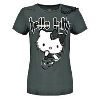 PINKO×HELLO KITTY黑色印花圖案Tee 未定價