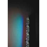 陳維的LED標誌作品《障礙（新世界）》。