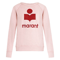 Isabel Marant Étoile淺粉紅×紅色Logo衞衣 $1,870（A）