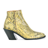A.F.Vandevorst黃色蛇皮紋Ankle Boots $6,761（F）