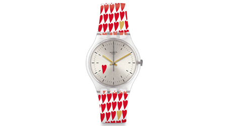 Swatch HEARTY LOVE情人節限定版腕錶 $600（A）