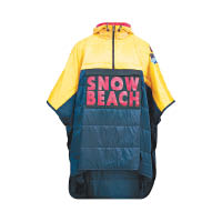Color SNOW BEACH黃×藍色Poncho $3,400