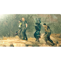 單人模式下，玩家扮演被吸進蟲洞的士兵，需要與同伴設法返回現實世界。