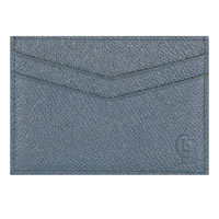 GIEVES & HAWKES深藍×紅色內裡皮革卡片套 $950（A）