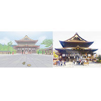 3：善光寺<br>地點：長野縣<br>長野的象徵，建立於7世紀，本尊據傳是日本最古老的佛像。善光寺本堂於江戶時代中期重建，是東日本最大級的木造建築。