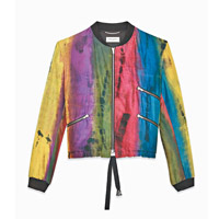 Saint Laurent Tie-dye Varsity Jacket $21,900（K）