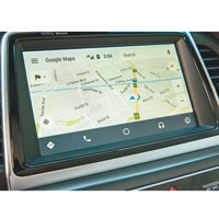 與手機連接後，可直接在車載系統使用Google Maps。