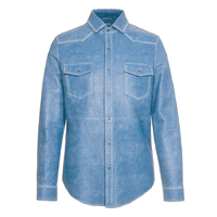 TOD'S藍色皮革恤衫 $31,000（B）