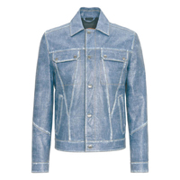 TOD'S藍色皮革外套 $31,000（B）