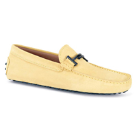 TOD'S黃色麖皮平底鞋 $4,600（B）