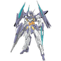 九條響也的Gundam Age II Magnum，原型機是Gundam Age II，保留原有變形設計之餘，增設類似浮游炮的遙距武器。